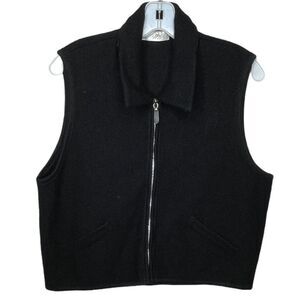 Lord & Taylor Wool Vest Black‎
